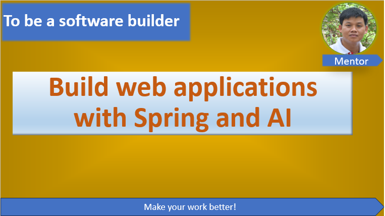 Build Web Applications with Spring and AI