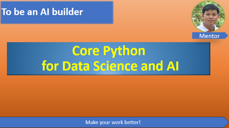 Core Python for Data Science and AI